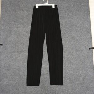 TR Bentley Black Pleated Straight Leg Pants Small Dressy Casual USA Thin